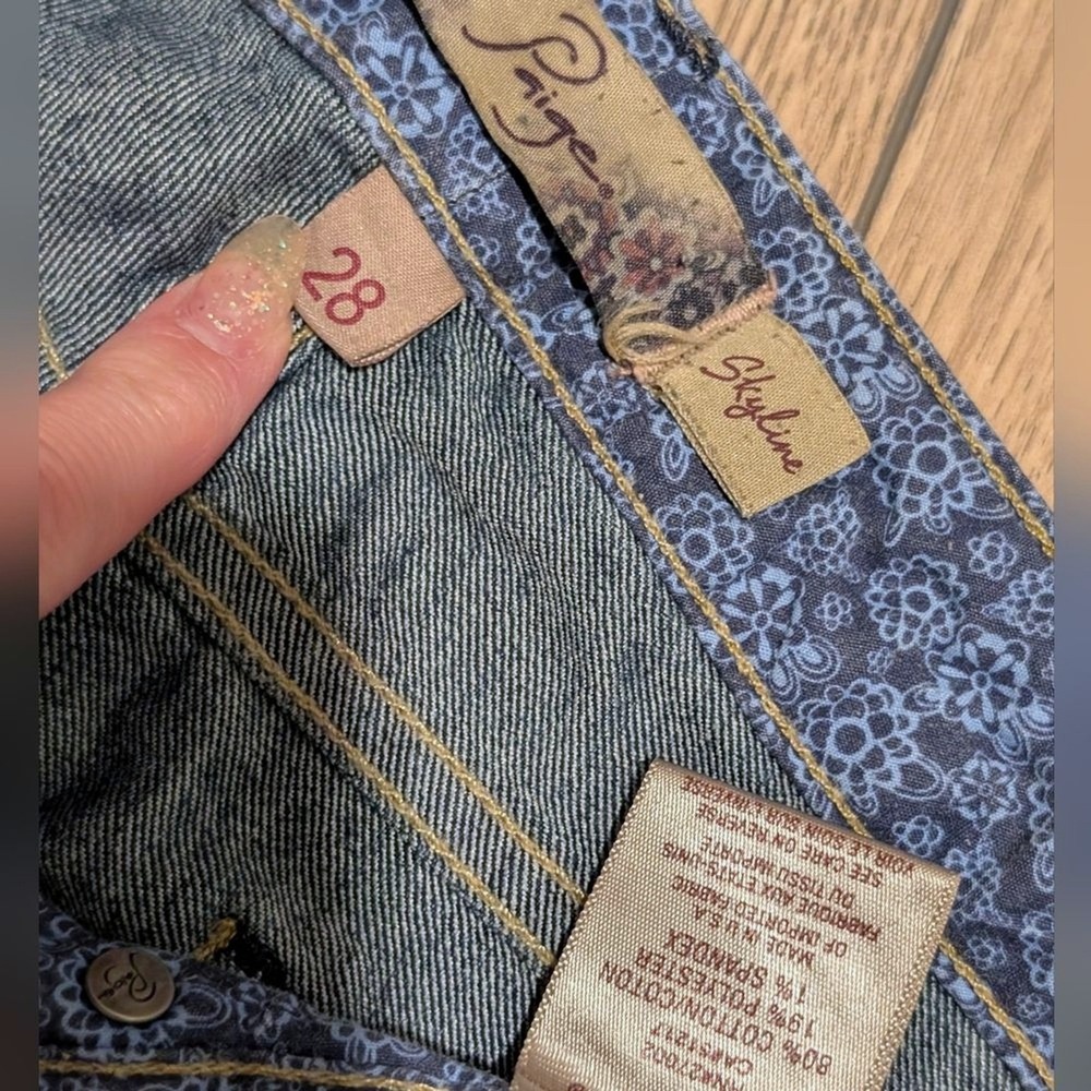 3 PAIRS! Paige Jeans Womens 28 Skinny Skyline Peg Made in USA Premium Denim - Picture 3 of 6